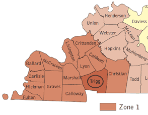 KY Zone Map